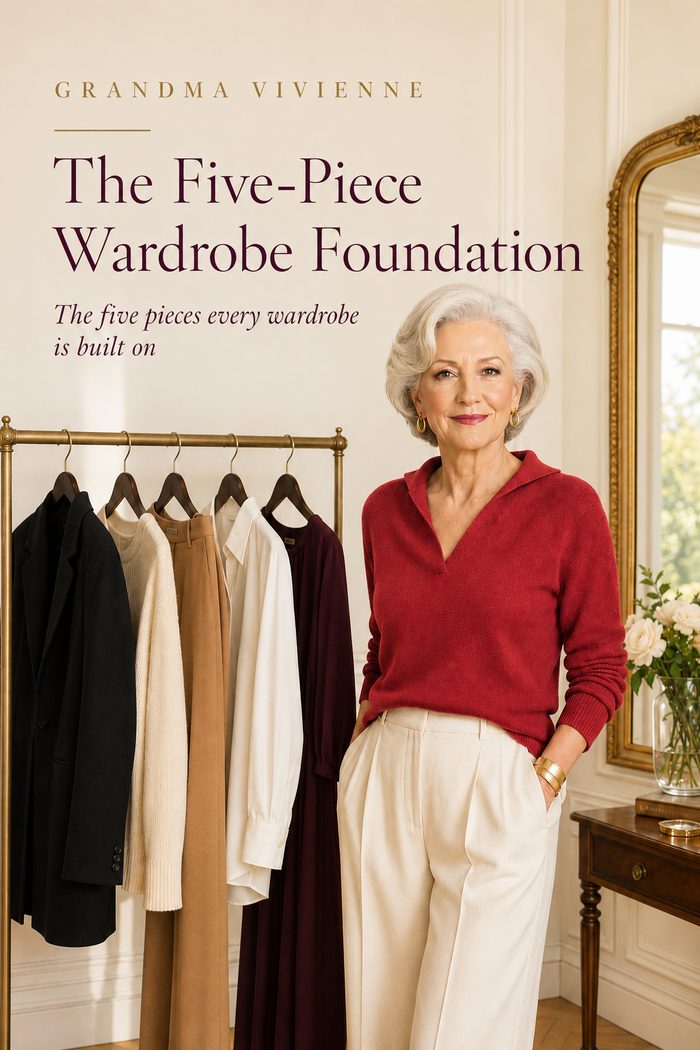 The cover of The Five-Piece Wardrobe Foundation